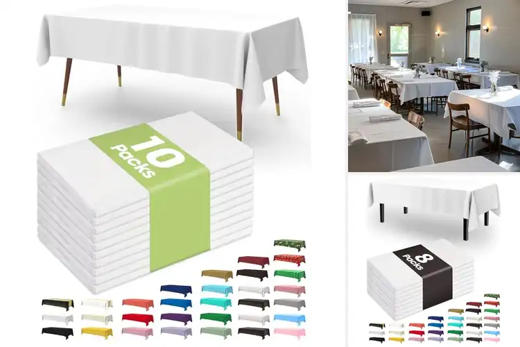 Detailed view of 10 Best Plastic Table Covers for Parties: Spill-Proof Party Fun