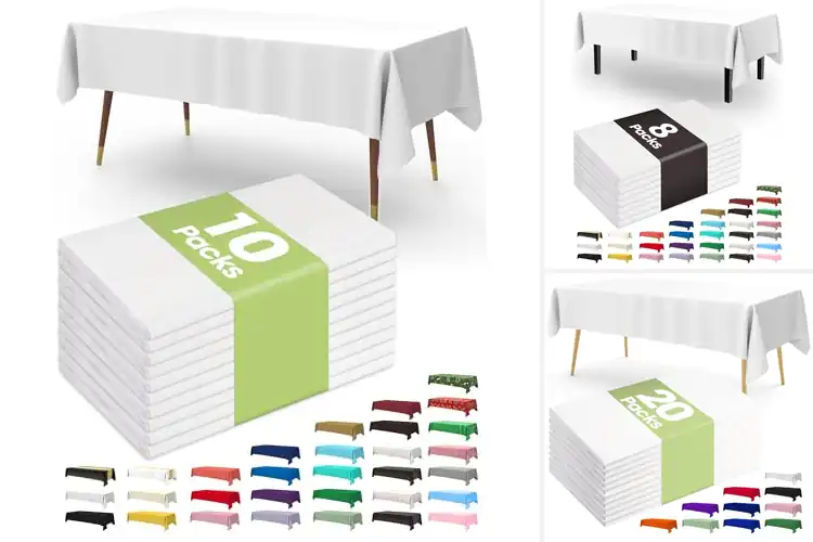 Detailed view of 10 Best Plastic Tablecloths for Easy, Mess-Free Events