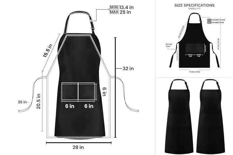 Detailed view of Best Polyester Aprons