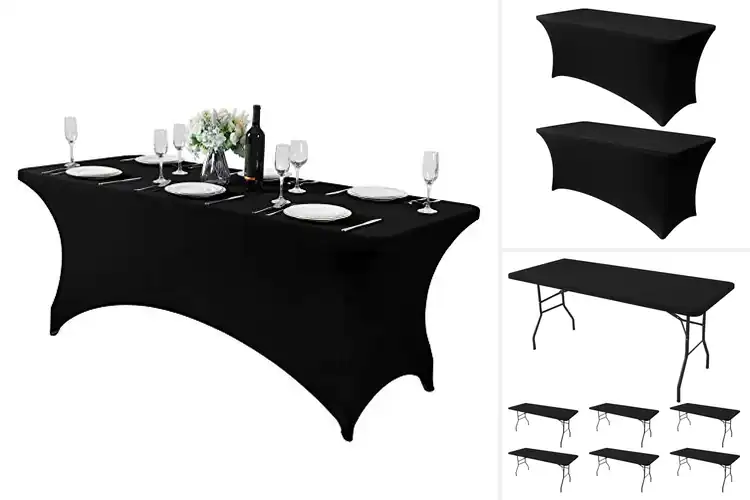 Detailed view of Best Polyester Spandex Table Covers For Durability