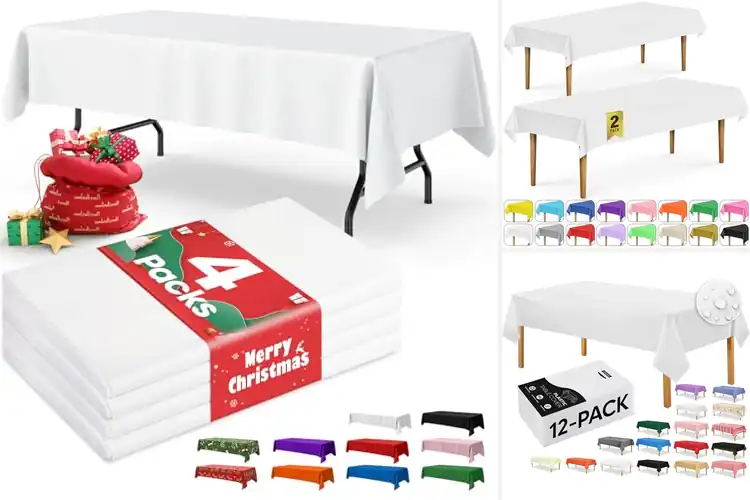 Detailed view of 10 Best Polyethylene Tablecloths for Easy Spill Cleanup