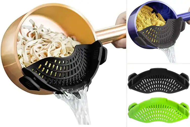 Detailed view of 10 Best Pot Strainers That Cut Kitchen Prep Time