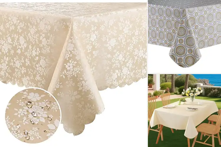 Detailed view of 10 Best Premium PEVA Tablecloths For Dining Tables – Clean