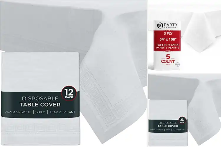 Detailed view of Best Quick Cleanup Disposable Table Linens