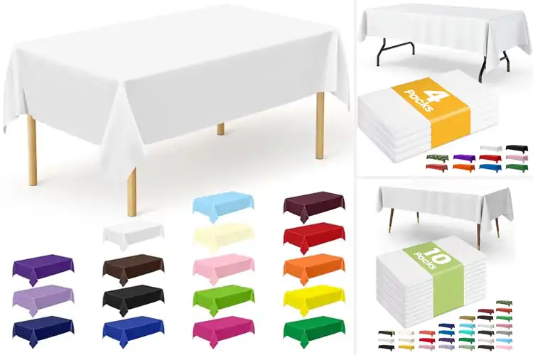Detailed view of 10 Best Quick Cleanup Tablecloths For Parties