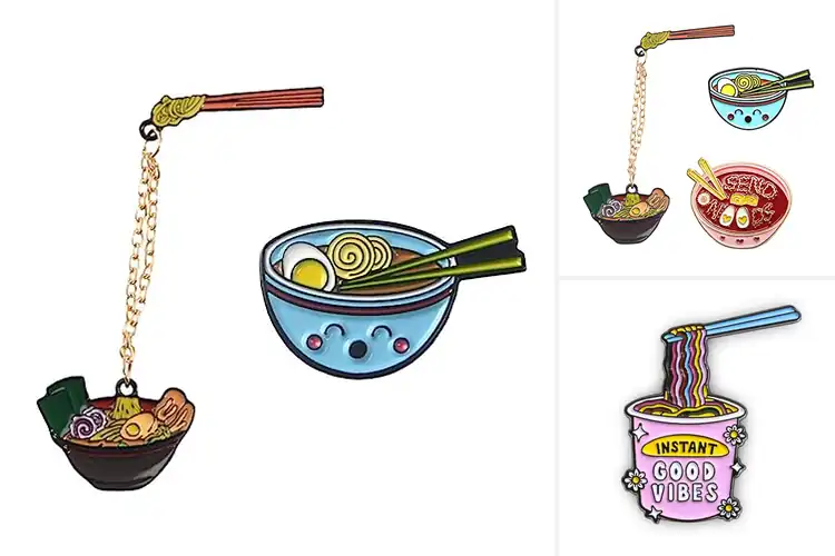Detailed view of 10 Best Ramen Brooches to Instantly Elevate Your Style