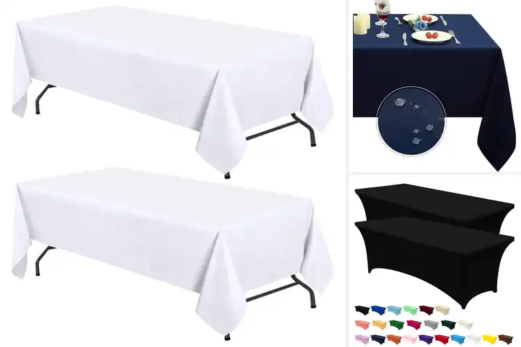 Detailed view of 10 Best Rectangle Tablecloths for 8-Foot Tables