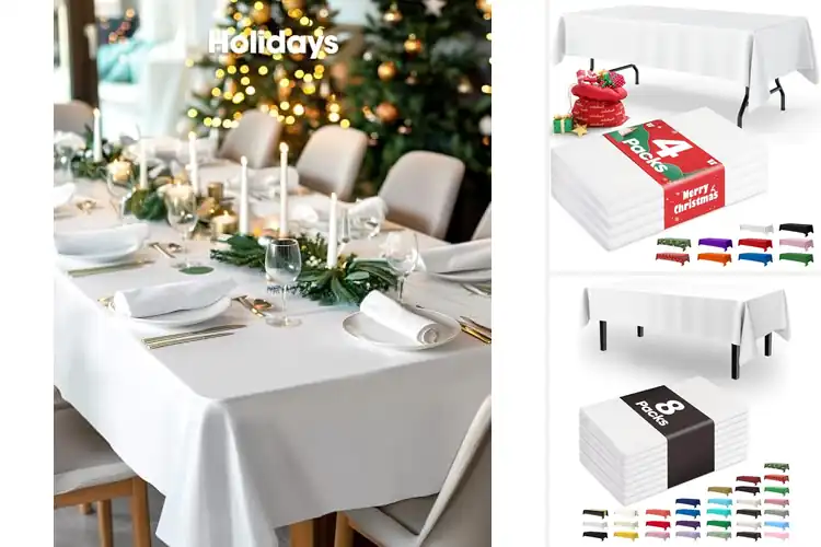 Detailed view of 10 Best Rectangle Tablecloths for Parties: Easy Cleanup