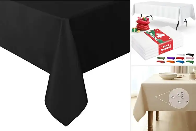 Detailed view of 10 Best Rectangluar Tablecloths: Stain-Resistant Elegance
