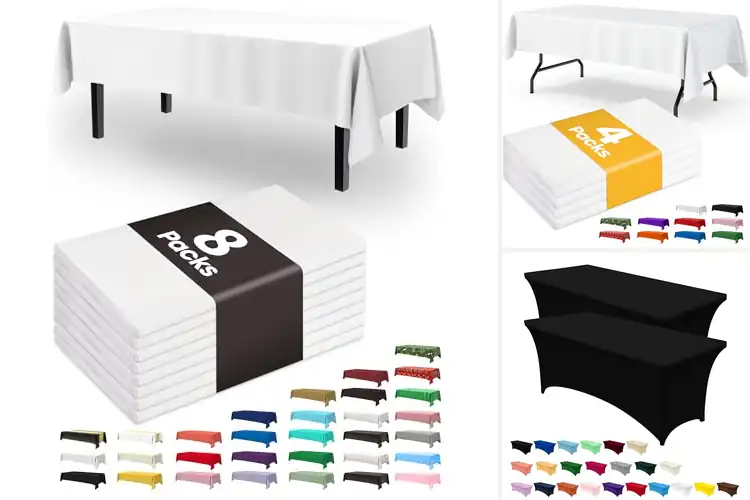 Detailed view of Best Rectangular Table Covers For Parties