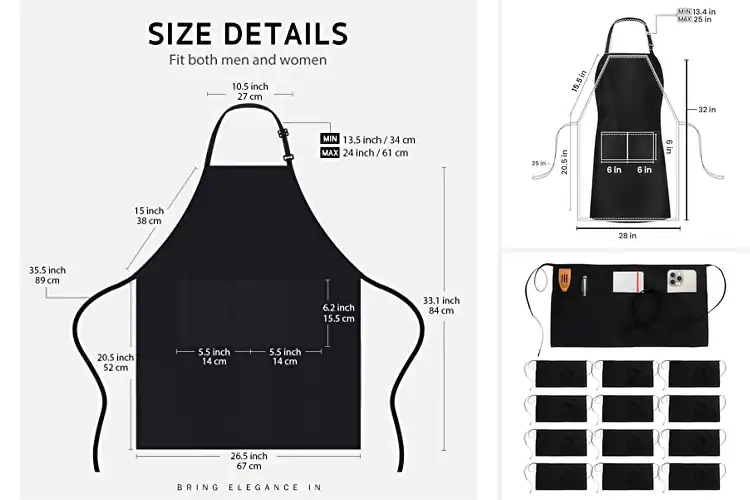 Detailed view of Best Restaurant Aprons: Top 10 Picks for Durability & Style