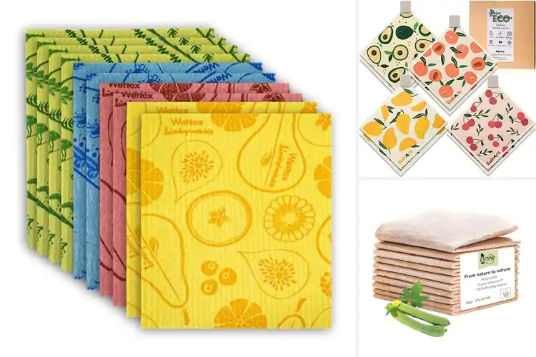 Detailed view of 10 Best Reusable Dish Cloths: Simplify Cleaning