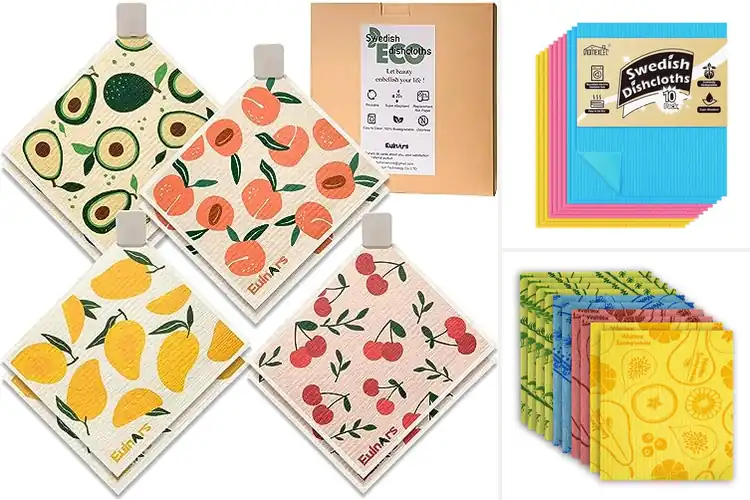 Detailed view of 10 Best Reusable Dish Towels: Clean & Green