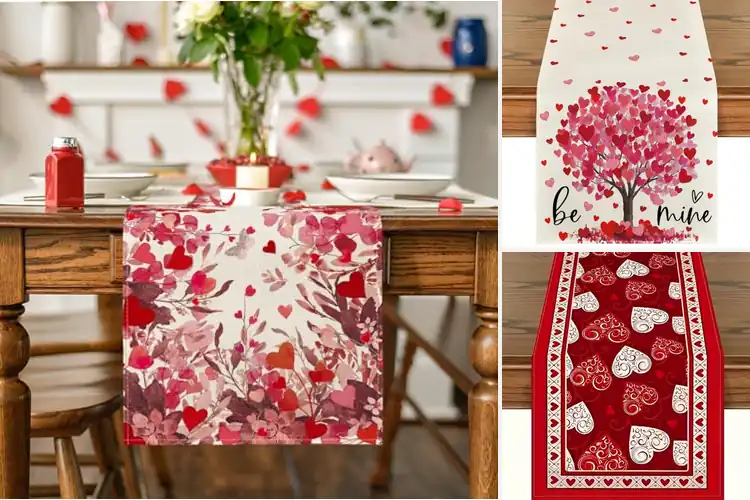 Detailed view of Best Romantic Valentine Table Decor Runner