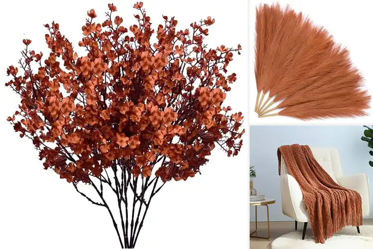 Detailed view of Best Rustic Burnt Orange Decor