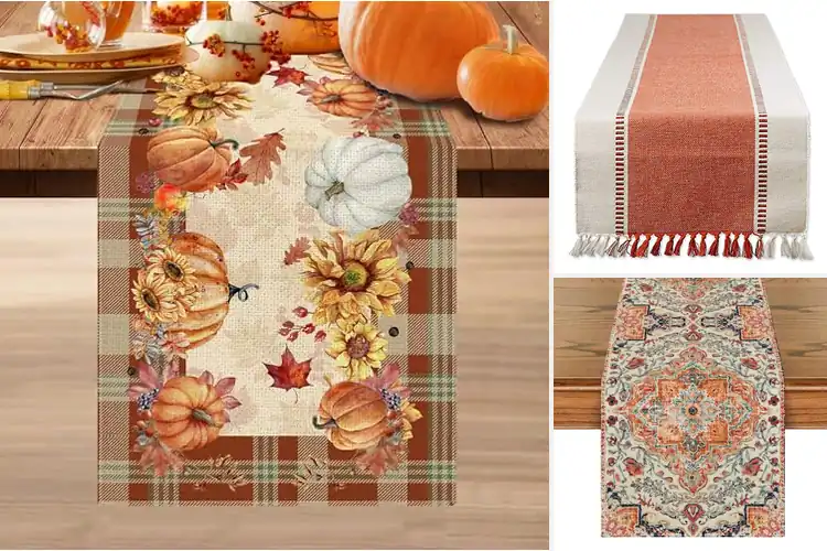 Detailed view of 10 Best Rustic Fall Table Runner: Cozy Dining Transformations