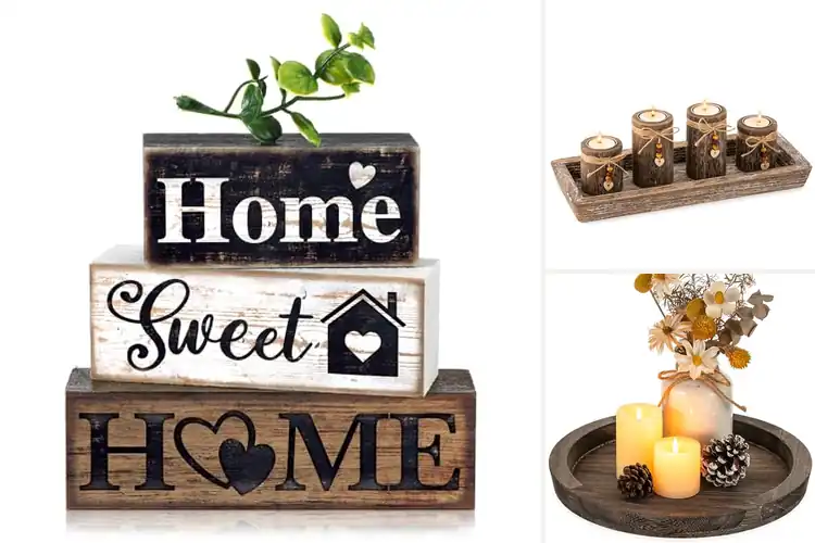 Detailed view of Best Rustic Home Table Decor