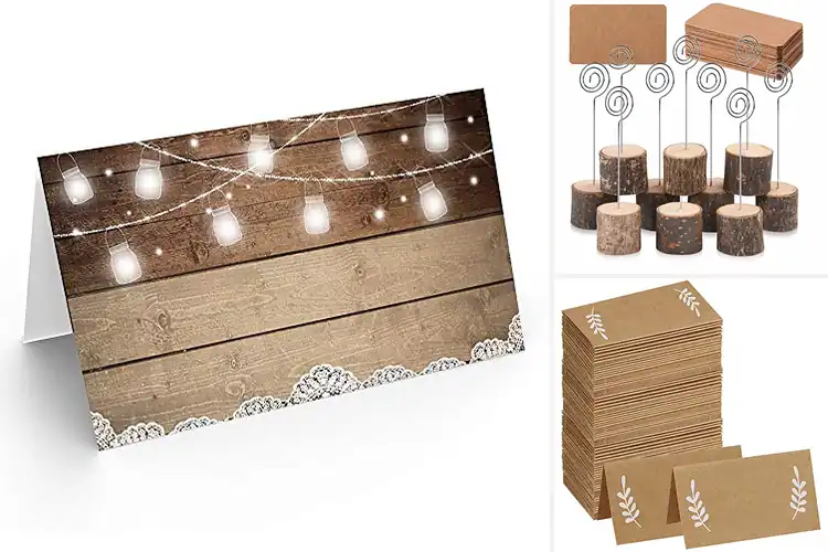 Detailed view of Best Rustic Place Card Sets