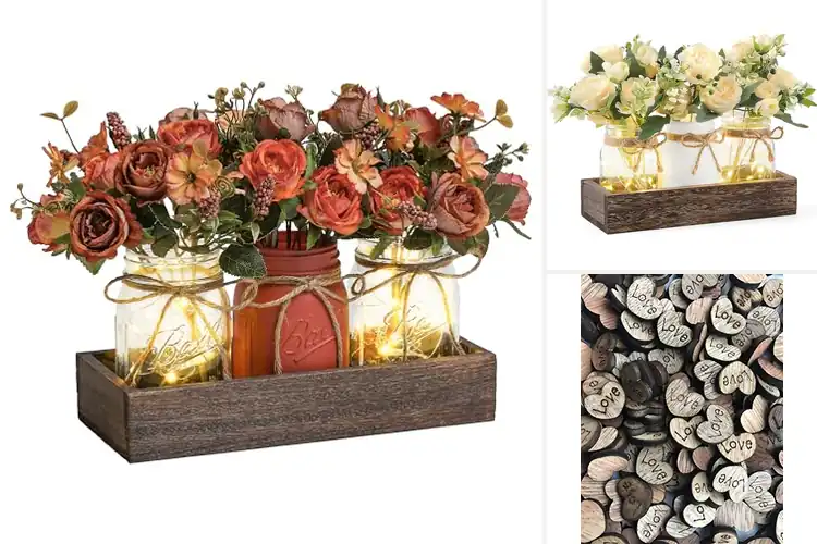 Detailed view of 10 Best Rustic Table Decorations for a Cozy Atmosphere