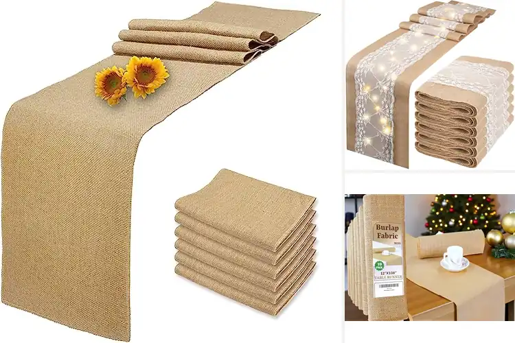 Detailed view of Best Rustic Table Runner For Wedding