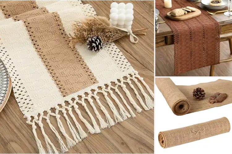 Detailed view of 10 Best Rustic Table Runner: Charming Accents