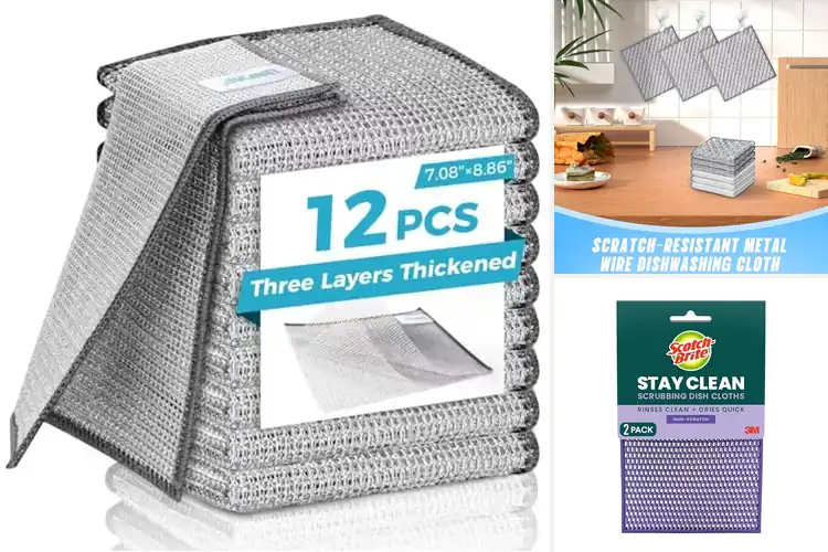 Detailed view of 10 Best Scratch-Resistant Dish Cloths for Safe Cleaning