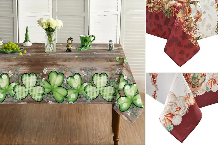 Detailed view of Best Seasonal Tablecloths For Holidays