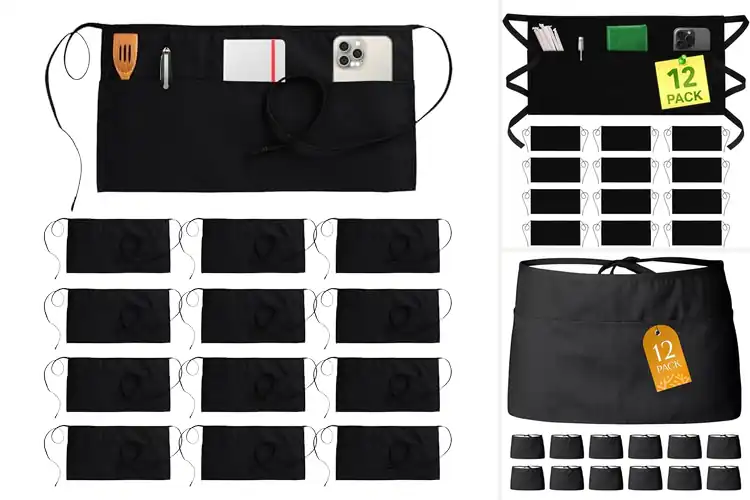 Detailed view of Best Server Aprons: Top 10 Picks for Clean, Organized Shifts