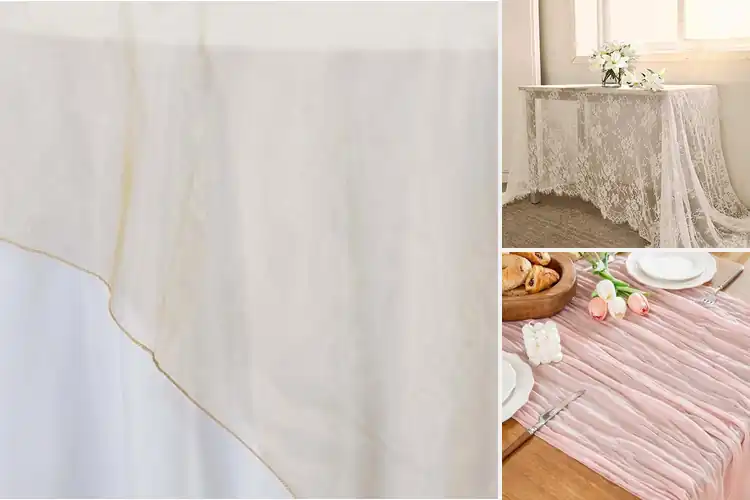 Detailed view of 9 Best Sheer Table Cloths for Elegant Settings