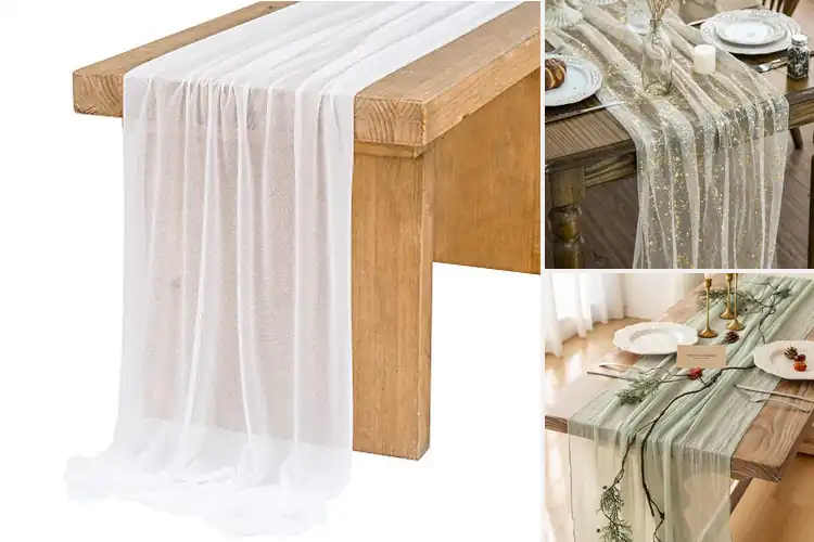 Detailed view of 10 Best Sheer Table Runners for Chic Dining