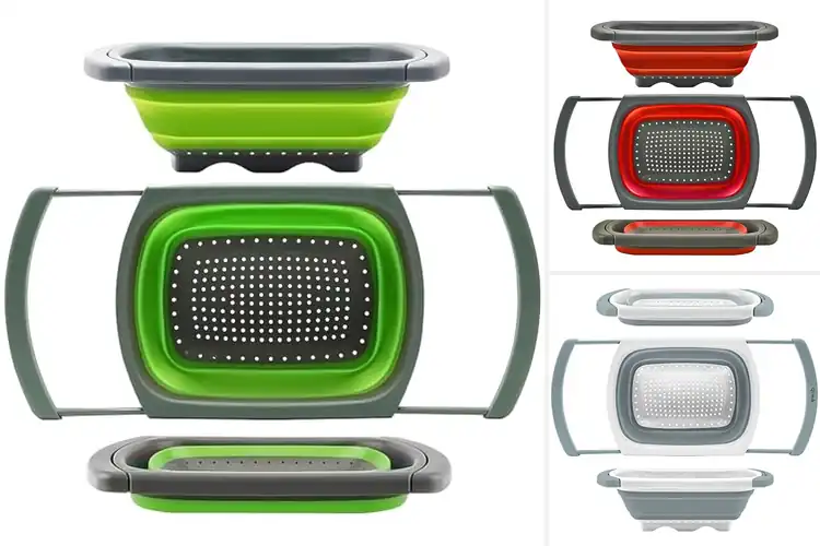 Detailed view of 10 Best Silicone Colanders for Easy, Fast Cooking