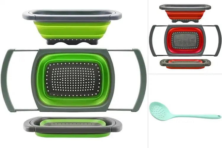 Detailed view of 10 Best Silicone Strainers to Maximize Kitchen Space