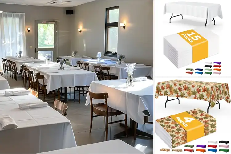 Detailed view of 10 Best Single-Use Tablecloths for Hassle-Free Hosting