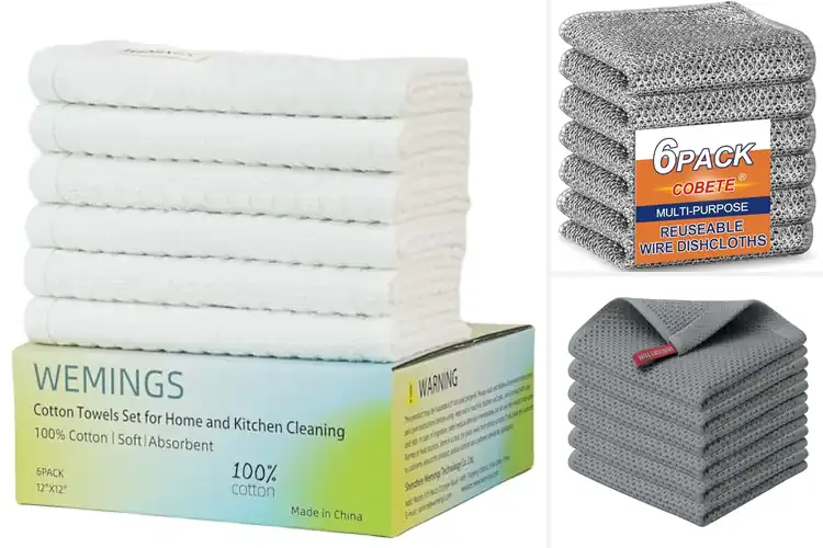 Detailed view of 10 Best Six-Pack Dishcloths for Easy Cleaning