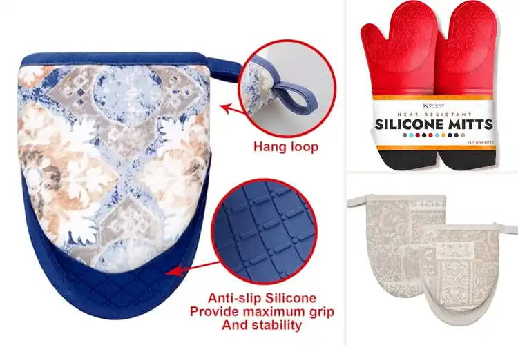 Detailed view of 10 Best Slip Resistant Kitchen Mitts for Confident Safety