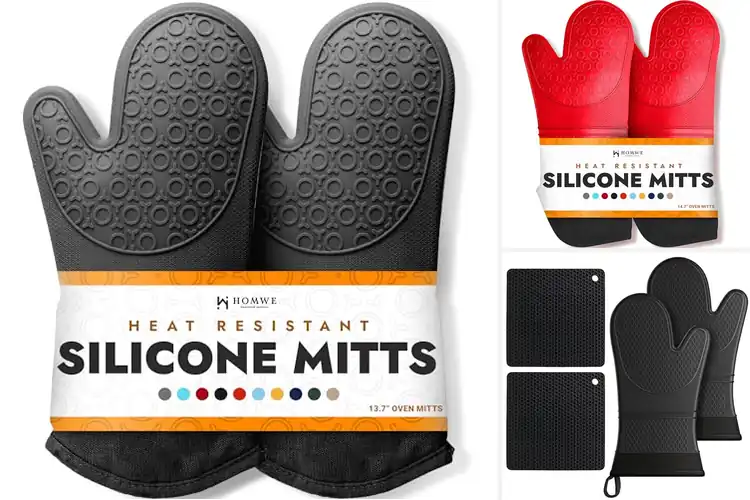 Detailed view of 10 Best Slip Resistant Mitts for Kitchen Safety