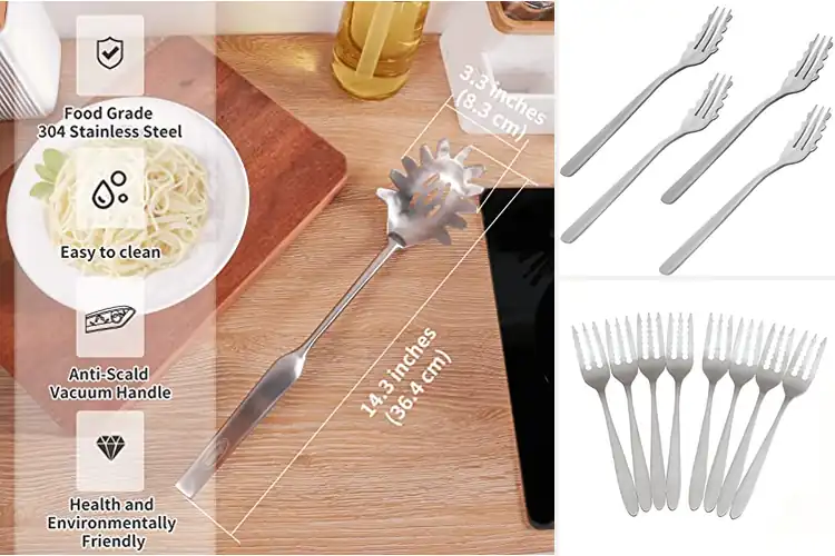 Detailed view of 10 Best Spaghetti Forks for Effortless Pasta Nights