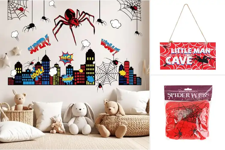Detailed view of Best Spider Web Theme Decor