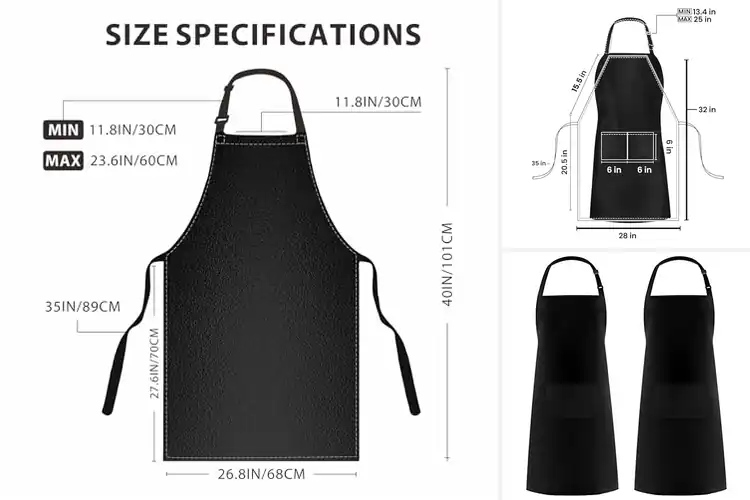 Detailed view of Best Spill Resistant Aprons