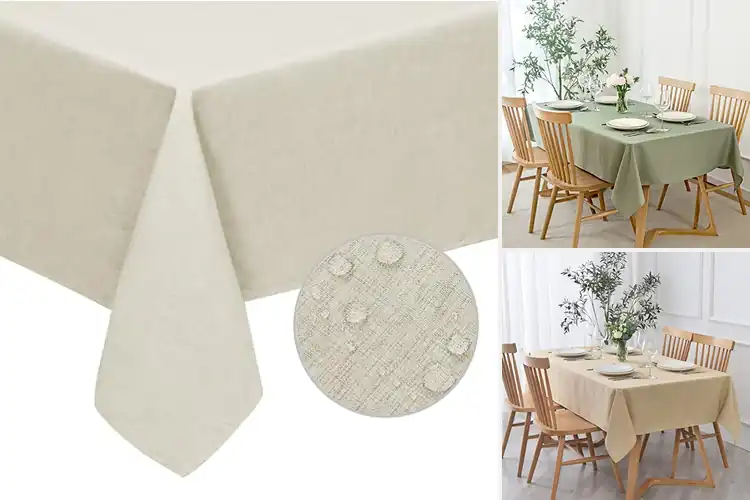 Detailed view of 10 Best Spill Resistant Tablecloths: Hassle-Free Dining