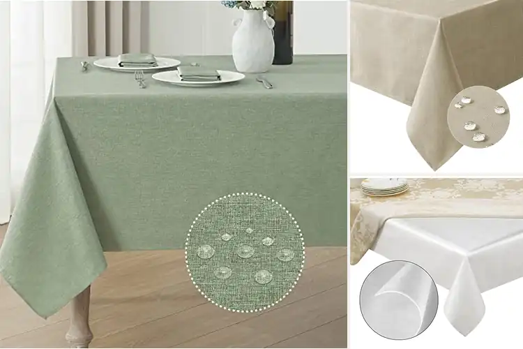 Detailed view of 10 Best Spills Resistant Tablecloths That Save Your Sanity