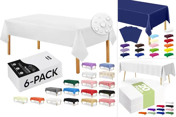 Detailed view of 10 Best Stain-Resistant Disposable Tablecloths: No Mess