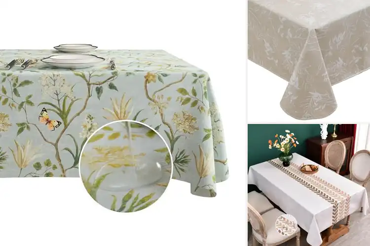 Detailed view of Best Stain-Resistant Plastic Tablecloths