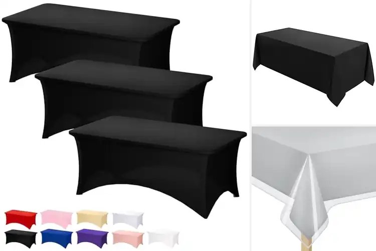 Detailed view of 10 Best Stain Resistant Table Cover For Displays: Clean