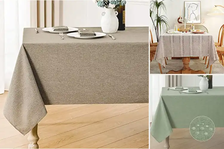 Detailed view of Best Stain Resistant Tablecloths For Dining