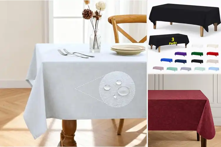 Detailed view of 10 Best StainResistant Tablecloths: Worry-Free Dining