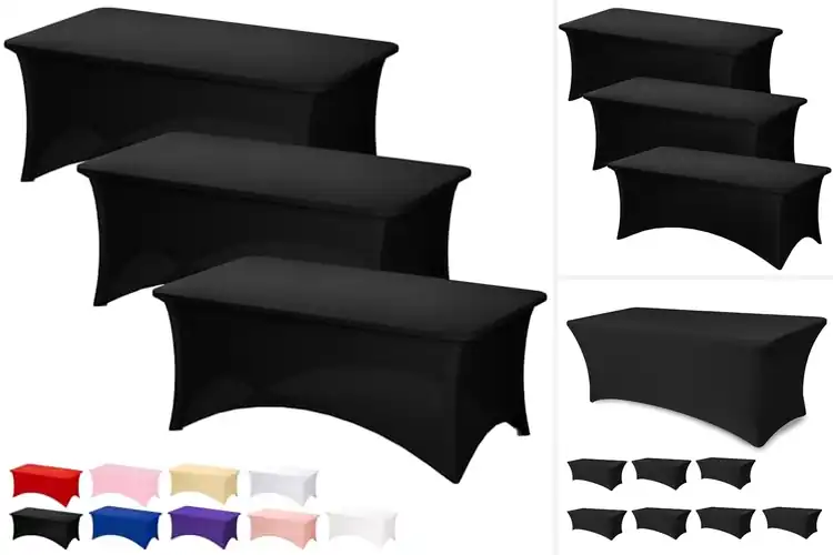 Detailed view of Best Stretch Buffet Table Covers