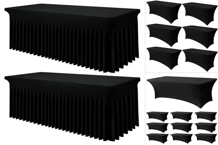 Detailed view of 10 Best Stretch Spandex Tablecloths For Weddings And Banquets