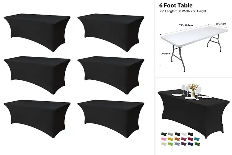Detailed view of 10 Best Stretch Table Covers For Events: Flawless Style