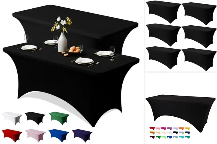 Detailed view of Best Stretch Table Covers For Parties